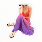 Rails Antonella Ombré Maxi Dress - Violet Dip Dye