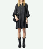 Zadig & Voltaire Randy Satin Dress - Black