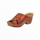 nassima Kilda Wedge Sandal - Brown