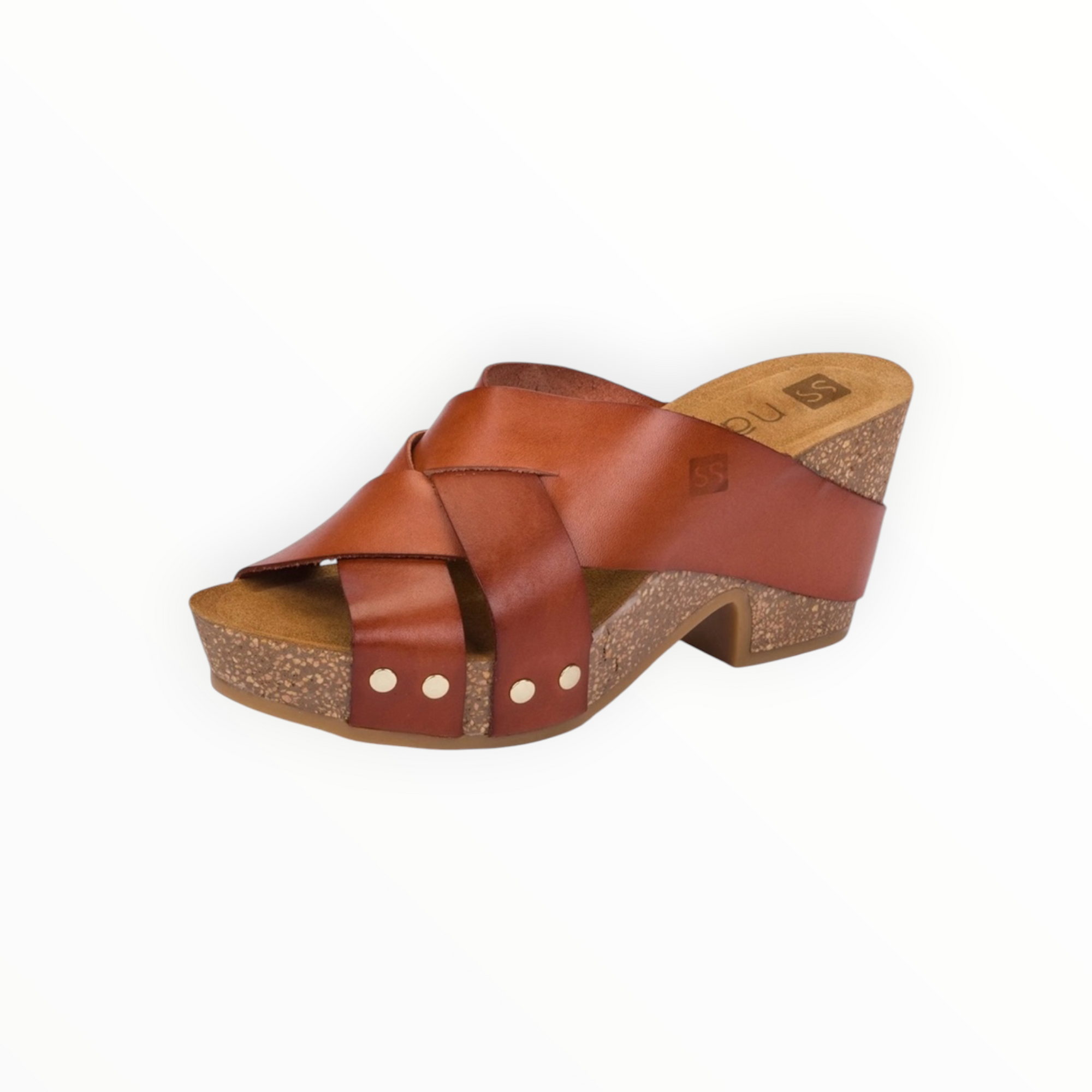 nassima Kilda Wedge Sandal - Brown
