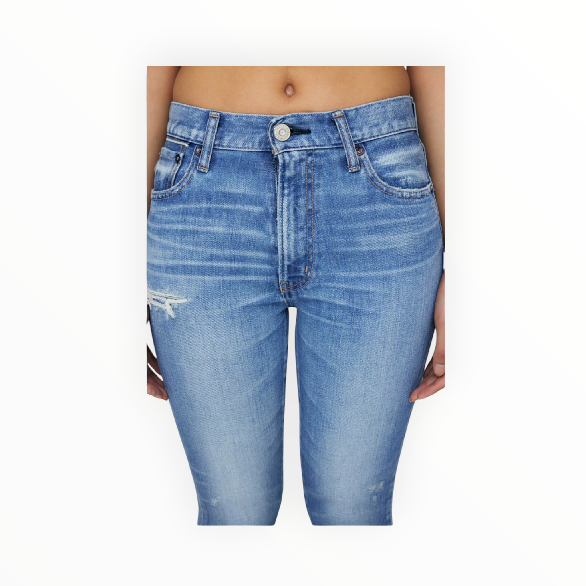 Moussy Vintage Depew Skinny Jean - Light Blue