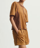 Melissa Nepton Inti Top - Amber Suede