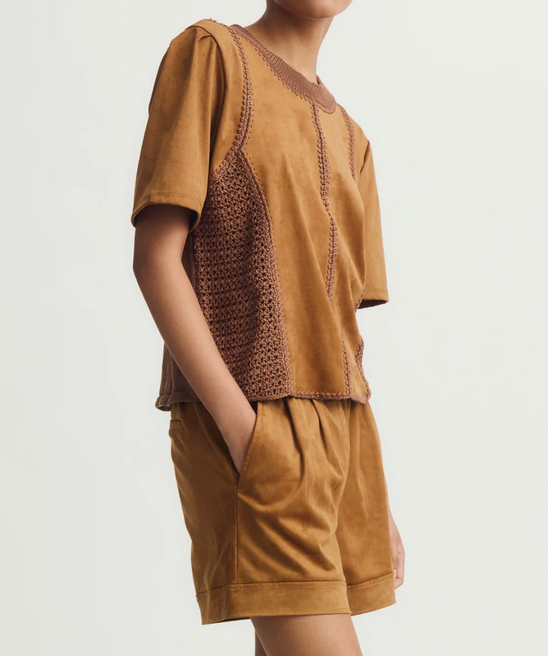 Melissa Nepton Inti Top - Amber Suede