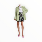 Essentiel Antwerp Tulip-Shape Mini Skirt W/Sequin Embellishments - Black/Green/Pink