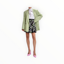 Essentiel Antwerp Tulip-Shape Mini Skirt W/Sequin Embellishments - Black/Green/Pink