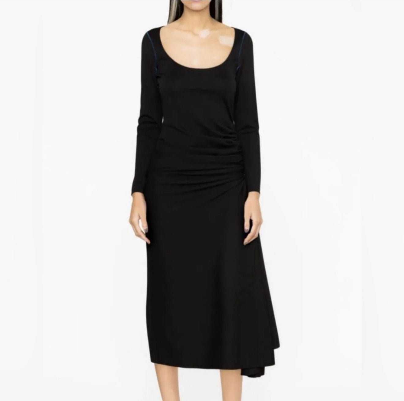 Marni Long Sleeve Midi Dress - Black