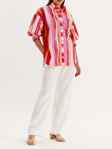 tyler böe Caroline Asymmetrical Stripe Shirt