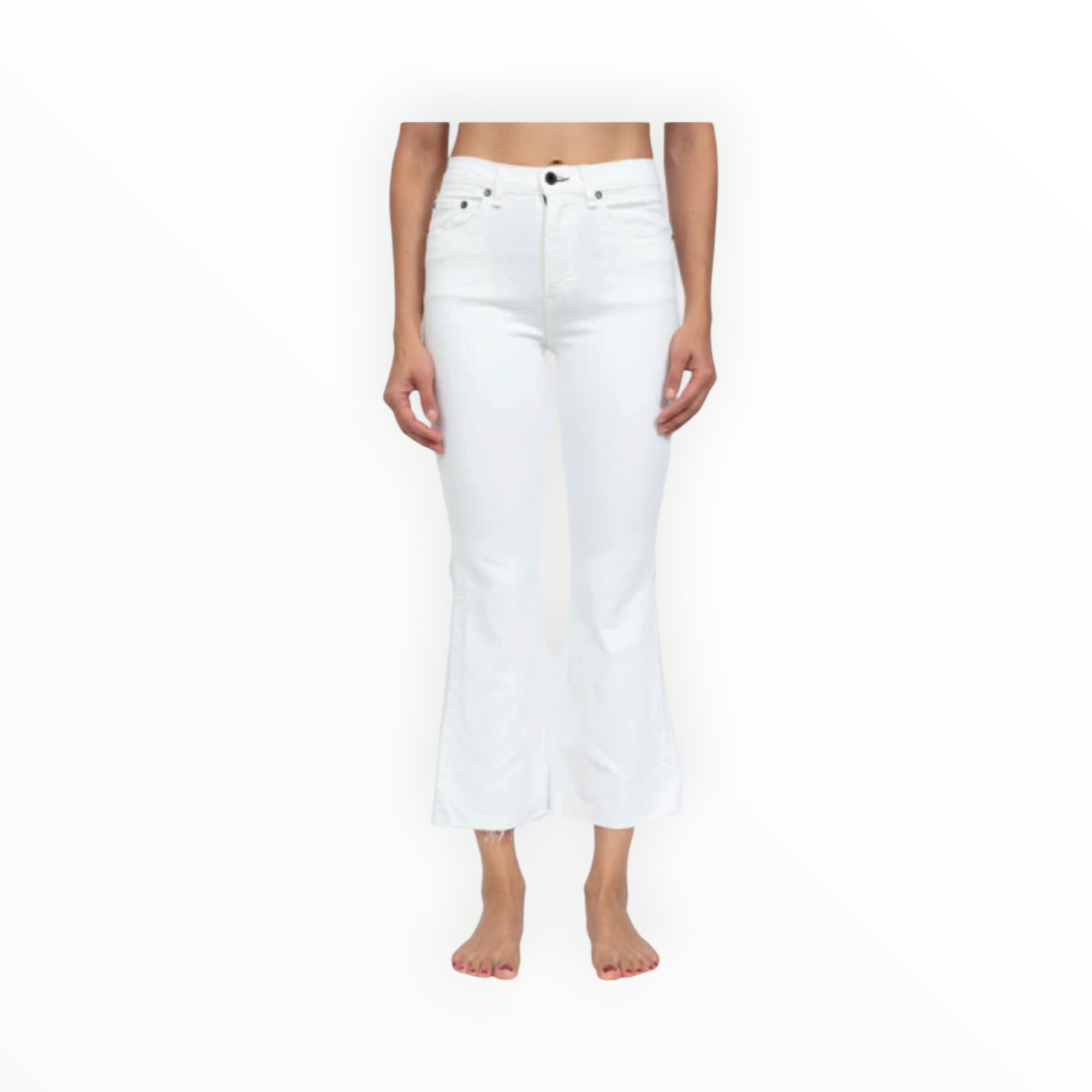 ASKK NY The Geek Crop Flare - Ivory