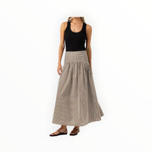 sundays Celeste Skirt-Umber Lurex Stripe