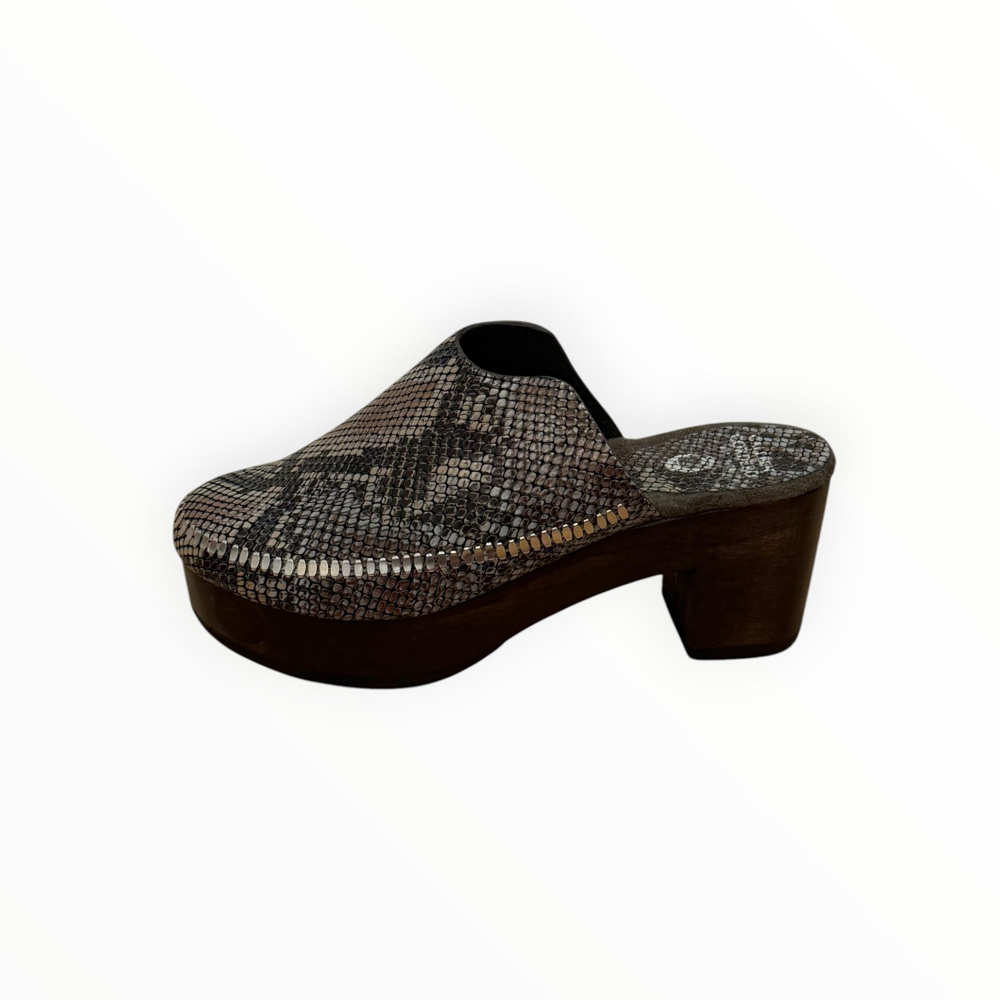 Calleen Cordero Macci Clog - Grey Snake Multi