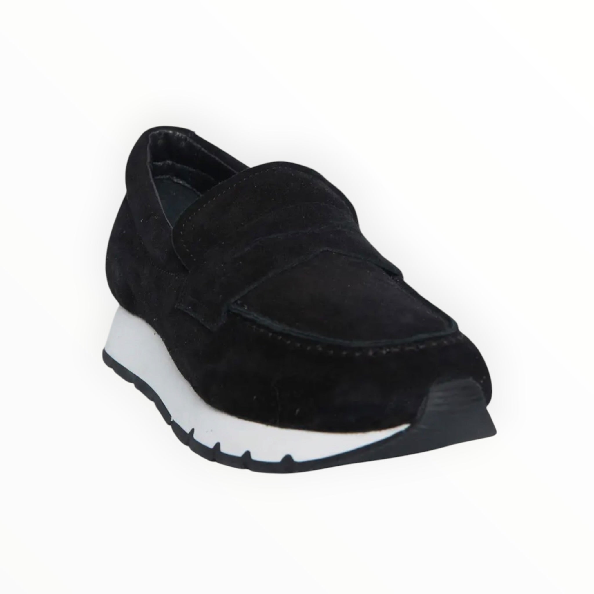 Voile Blanche Julia Loafer - Black Suede