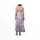 Greylin Ayla Braided Halter Strap Maxi Dress - Cream/Lilac