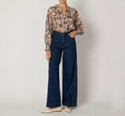 Cleobella Ivy Blouse - Paisley Nutmeg Ivory