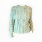 OLIVIA by livro Cable Crewneck Sweater - Mist