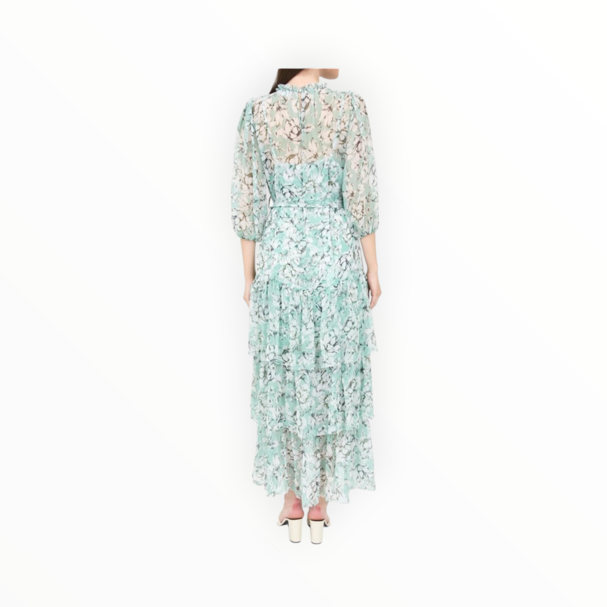 Christy Lynn Sara Dress - Teal Vintage Floral