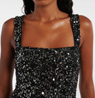 SIMKHAI Benson Sequined Dress - Black