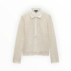rag & bone Liv Mesh LS Polo - Turtle Dove