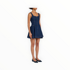 SIMKHAI Eleodra Denim Mini Dress - Imperial