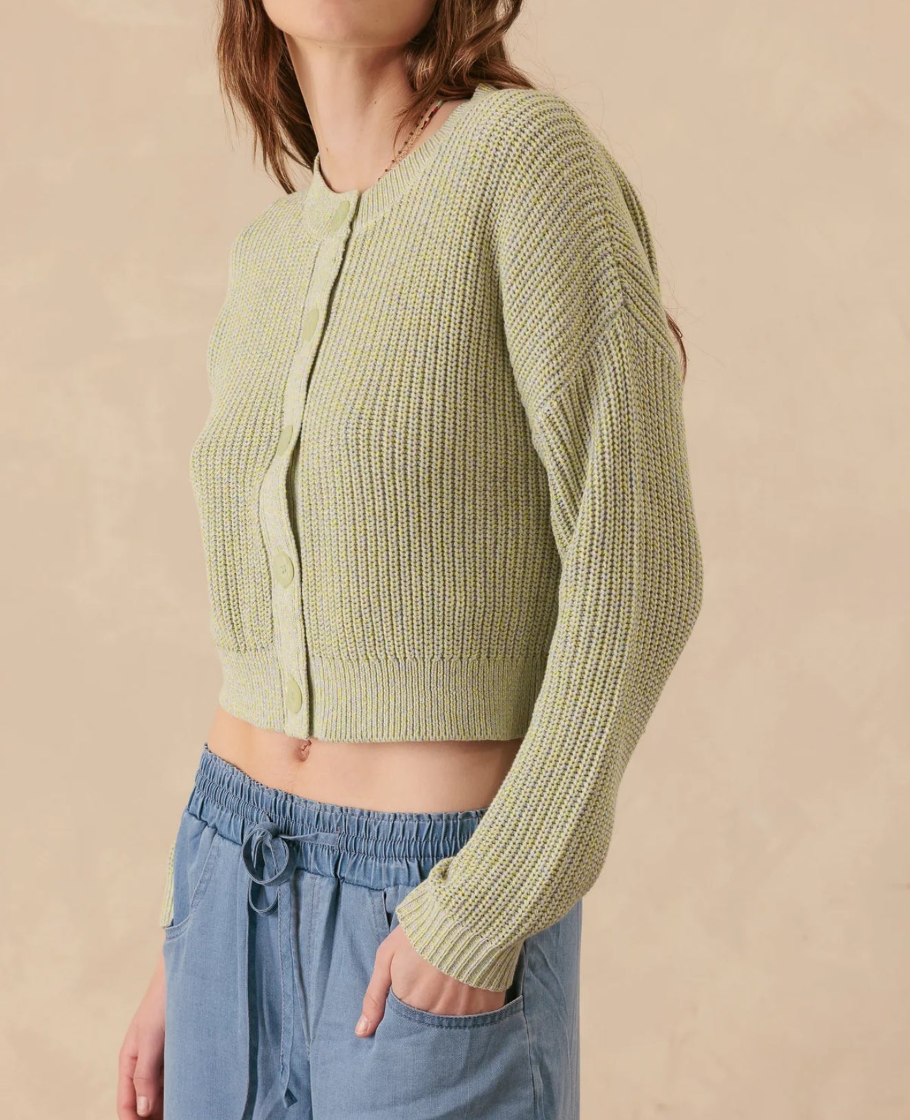 27 Miles Malibu Raven Cardigan - Fern