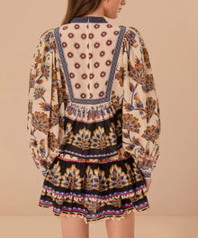 FARM Rio Cream Ainika Maxi Floral Blouse