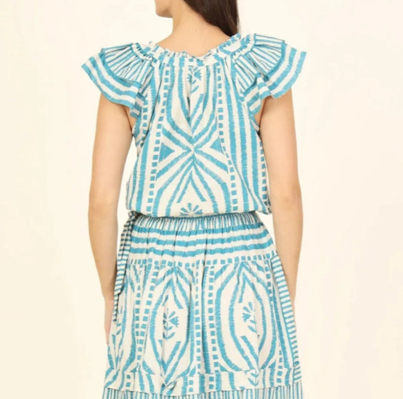 Omika Wilora Blouse - Jolie Lagoon