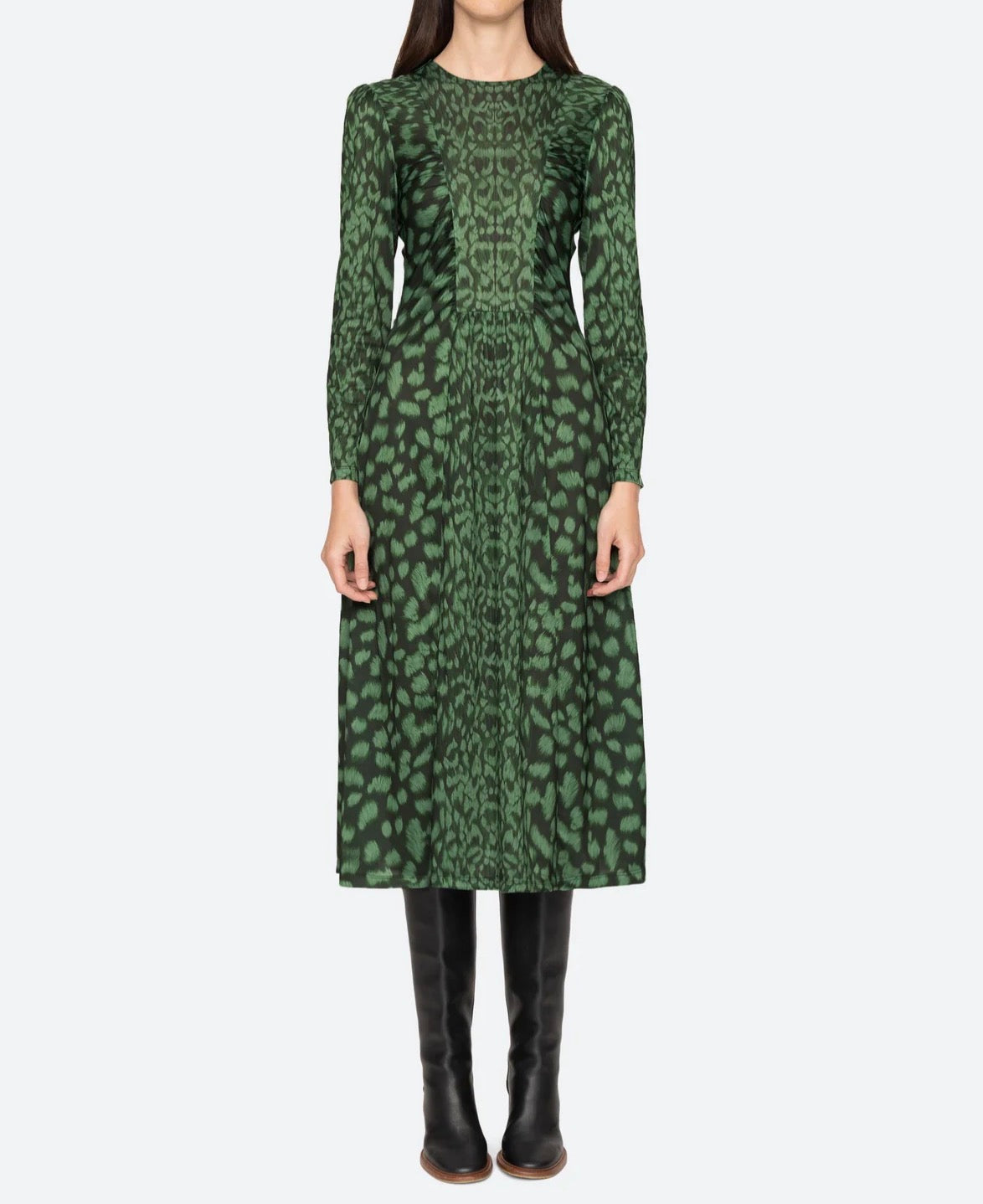 Sea New York Claude Long Sleeve Dress - Green
