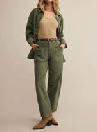 Z Supply Olive Twill Pants - Hunter Green