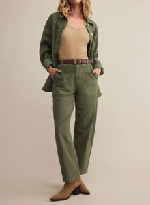 Z Supply Olive Twill Pants - Hunter Green