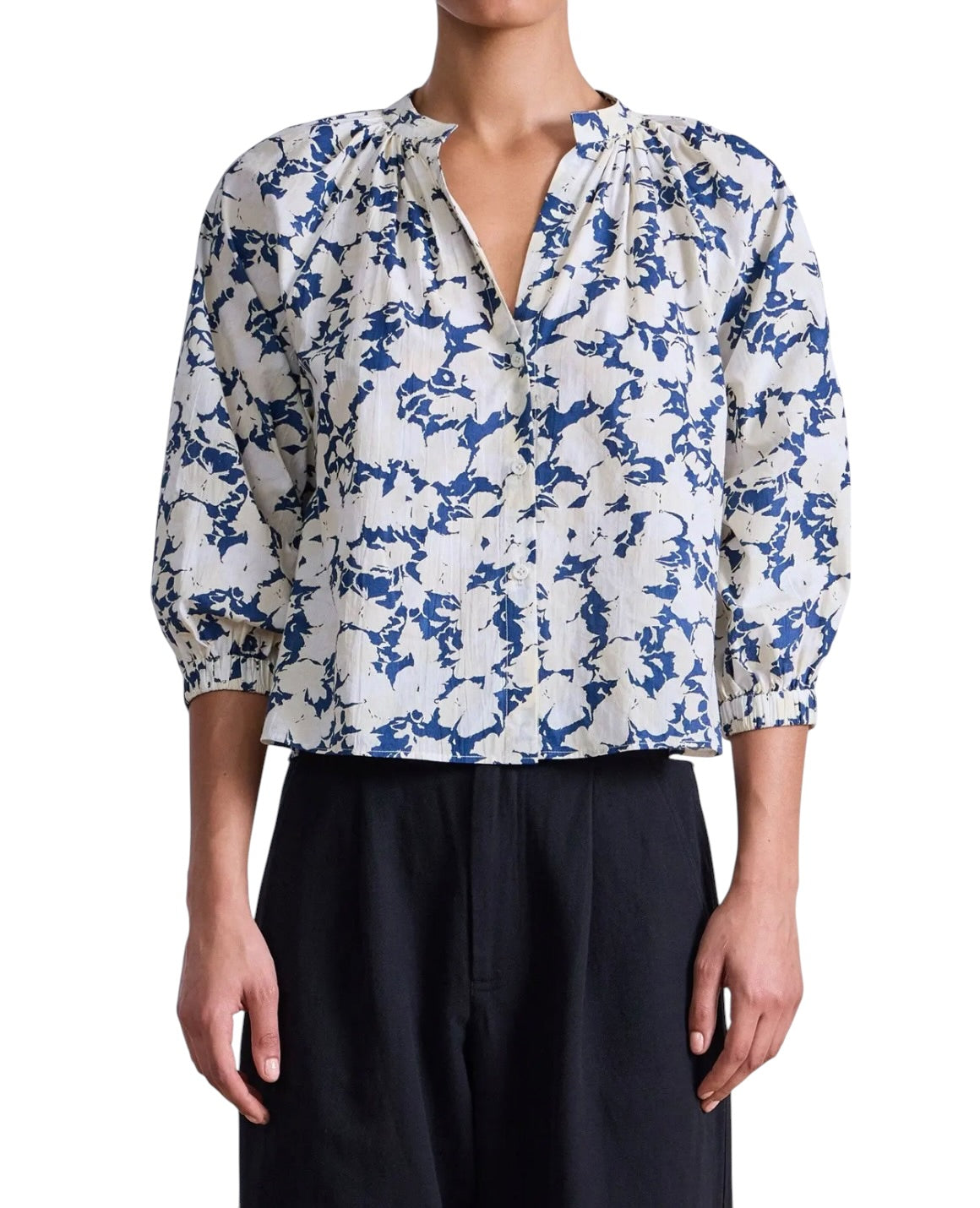 Apiece Apart Messina Top -  Alina Floral Cream