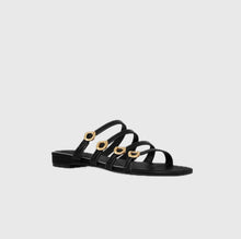 Rebecca Minkoff Buckle Flat Sandal - Black