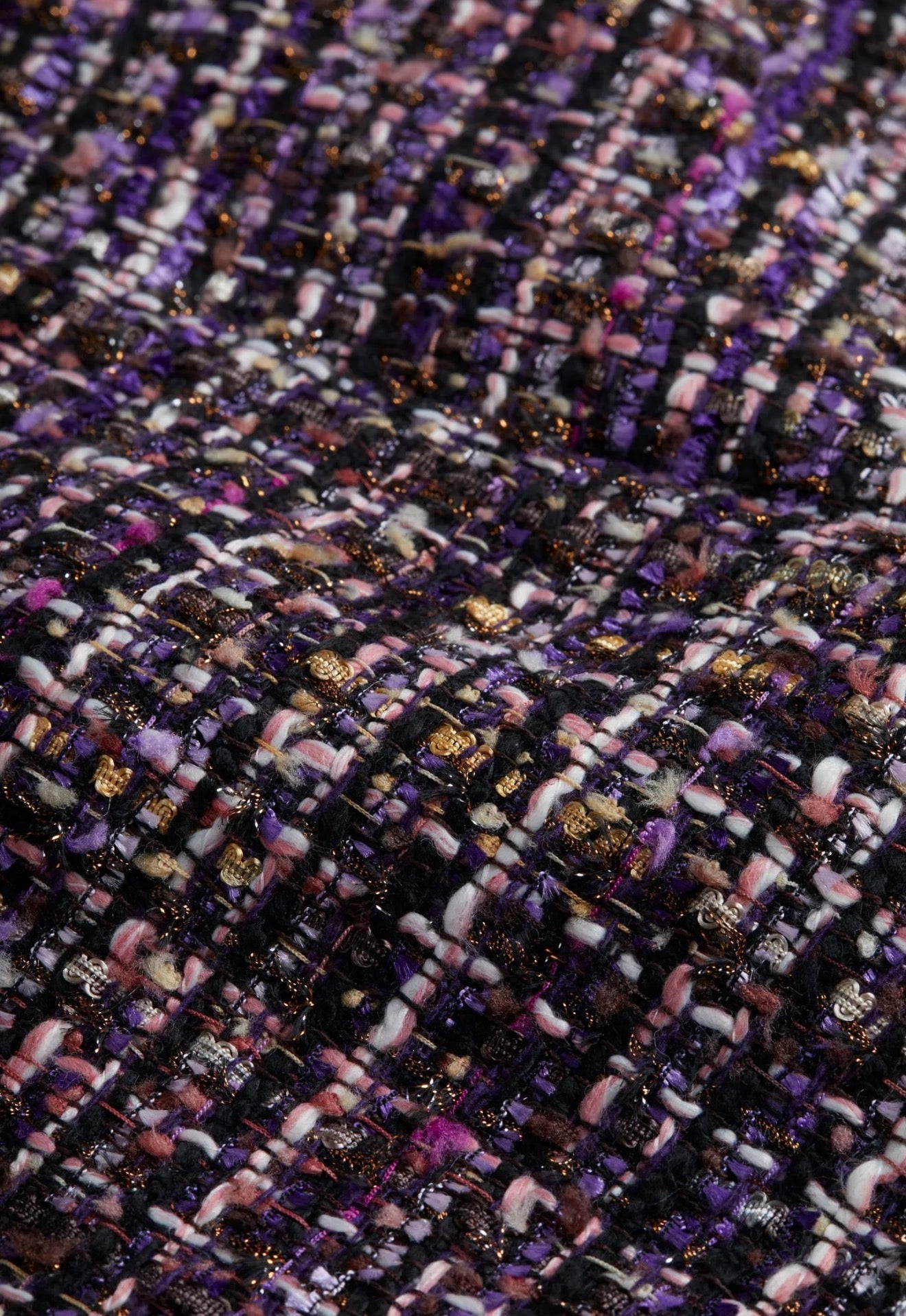 L’Agence Ashton Shorts - Purple Multi Tweed