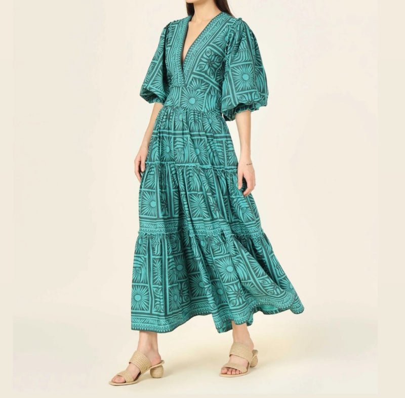 Omika Sloane Maxi Dress - Tashi Palm