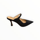 Lola Cruz Opera Crystal Embellished Pump - Black