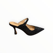 Lola Cruz Opera Crystal Embellished Pump - Black