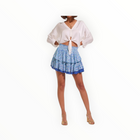 Poupette St. Barth Ariane Skirt - Blue Ocean Flowers