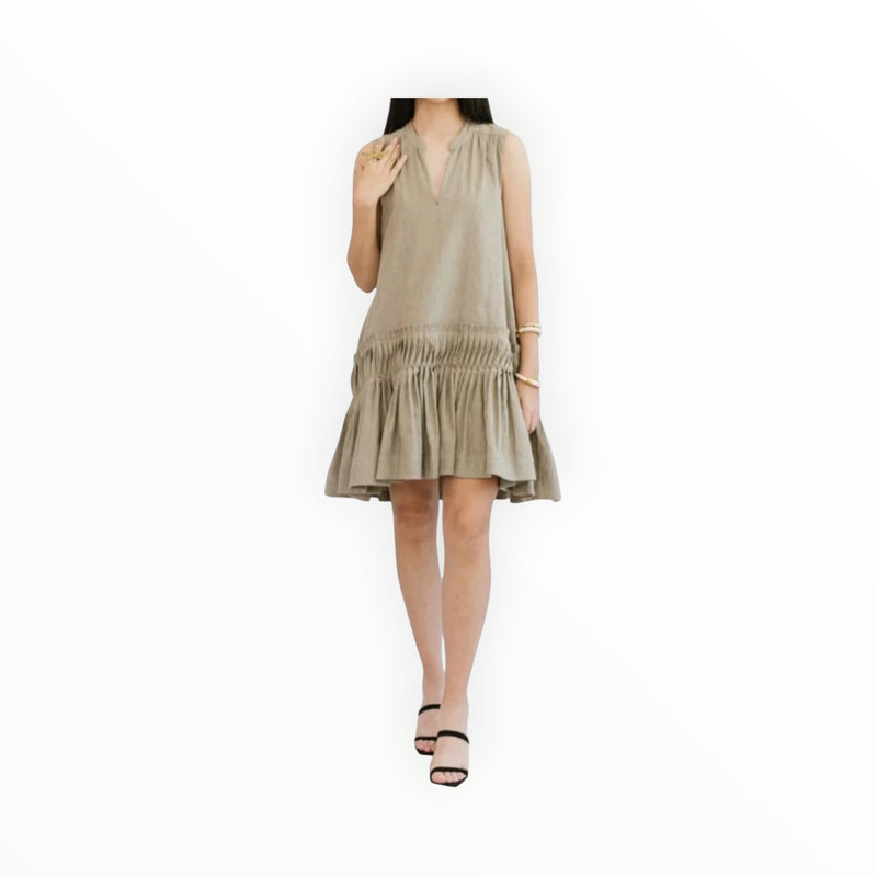 Jonathan Simkhai Myles Mini Dress - Fossil