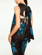 MISA Luka Top - Nightshade Flora Satin