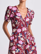 Apiece Apart Dia Maxi Dress - Essa Floral Merlot