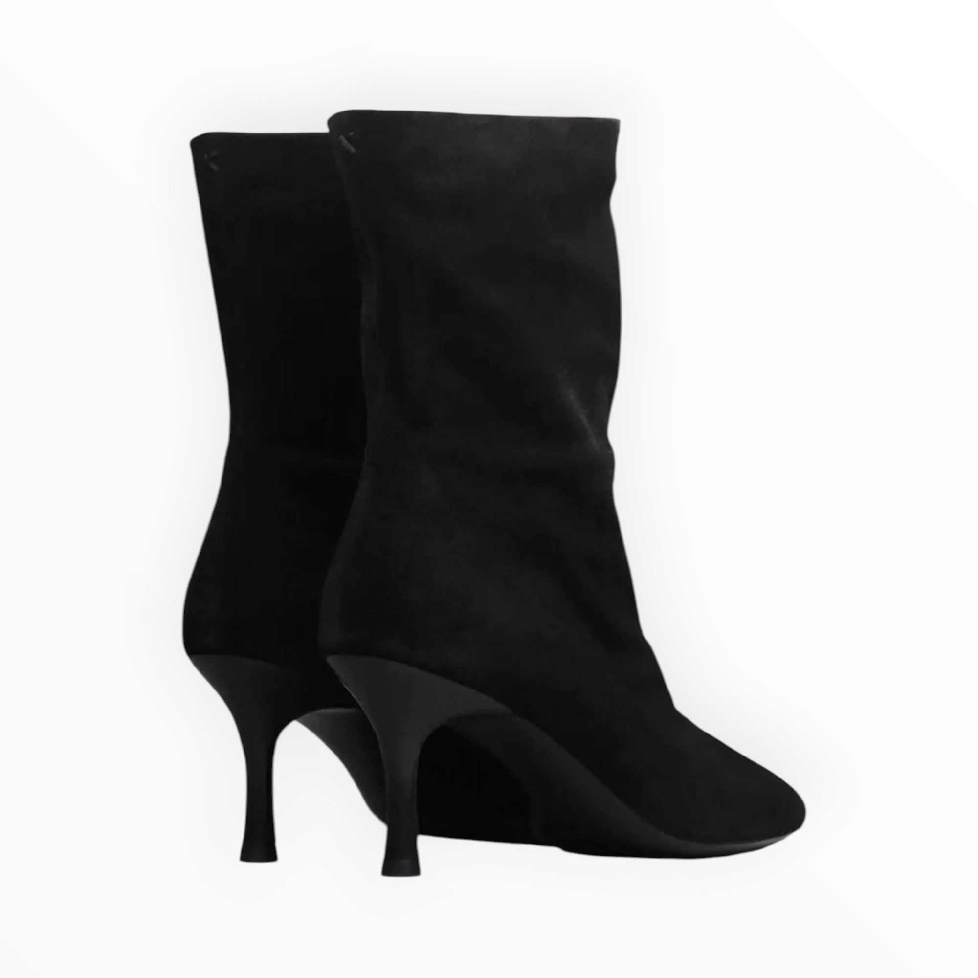 rag & bone Brea Slouch Suede Boot - Black