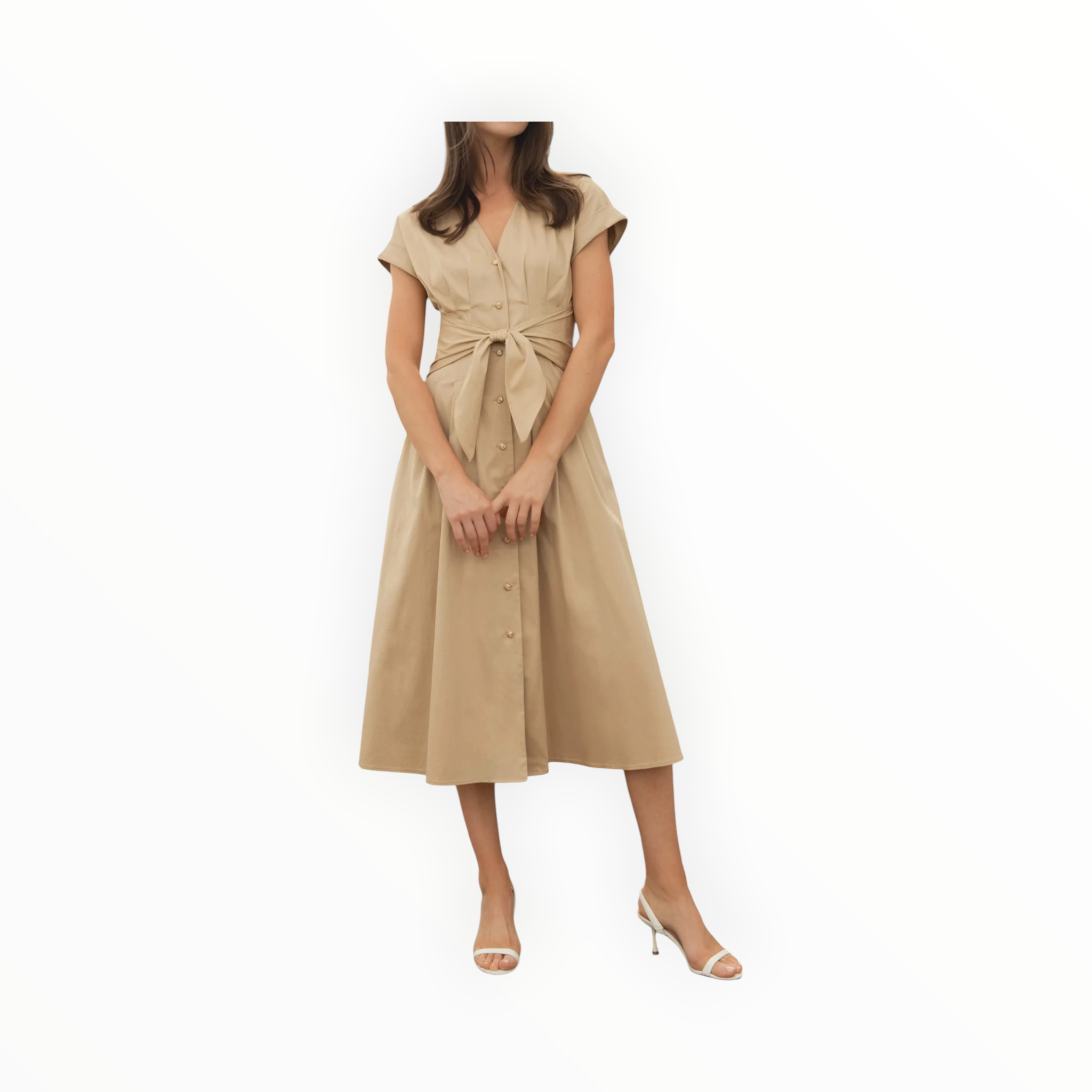 Shoshanna Josephine Dress - Khaki
