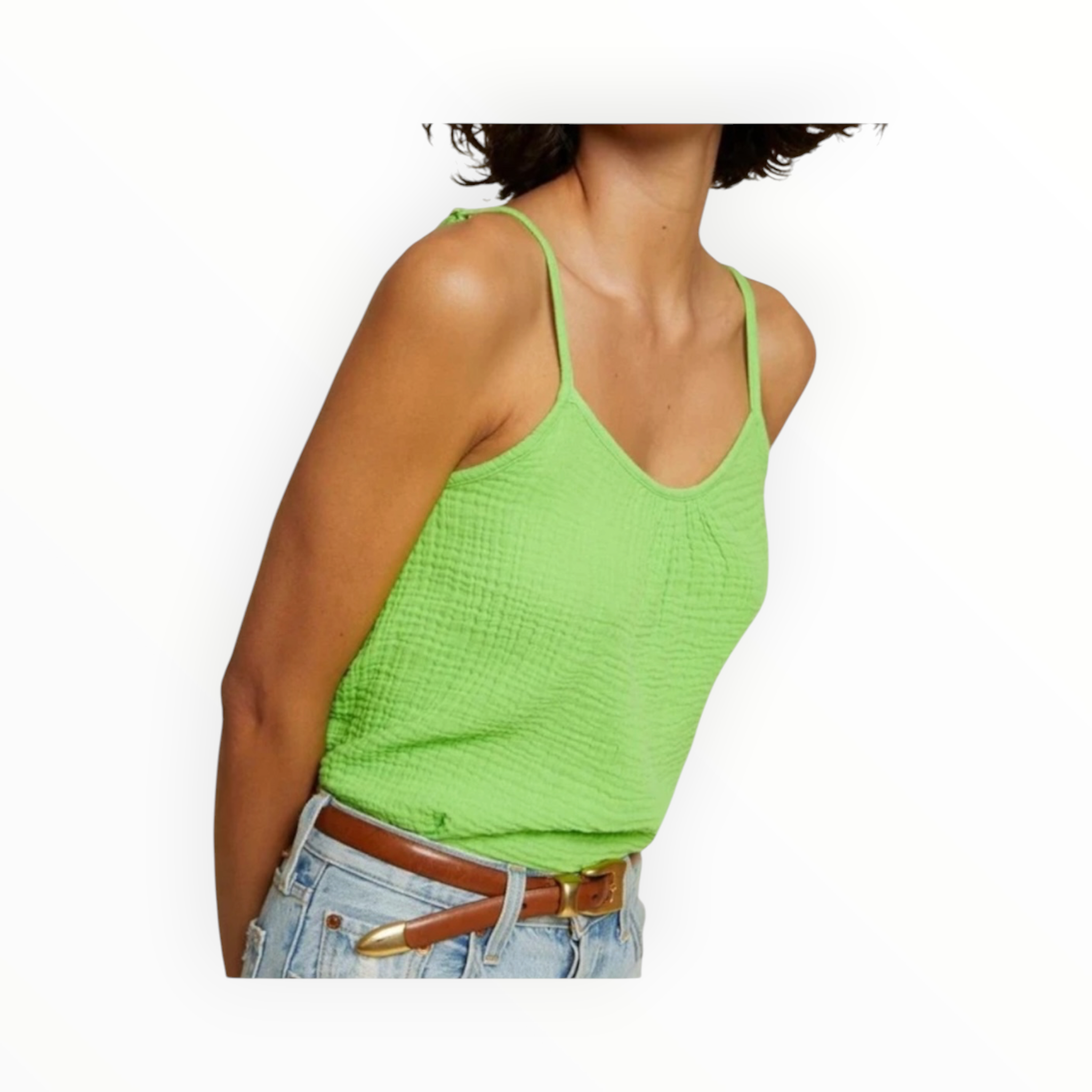 Nation Ltd Millie Swing Cami - Acid Green