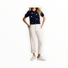 Lisa Todd Lisa Todd Royal Flush Heart Sweater - Navy