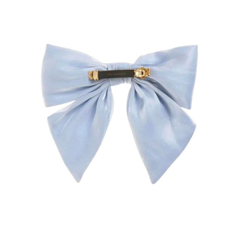 Lele Sadoughi Natalia Bow Barrette - Capri Blue