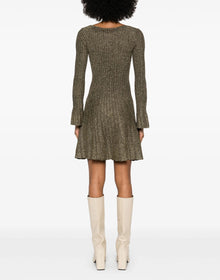 STAUD Staud Raquel Dress - Metallic Gold