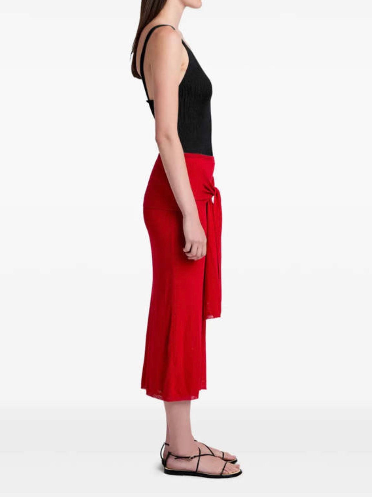 Proenza Schouler White Label Phelan Knit Skirt in Linen Twist