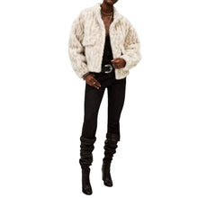 ba&sh Saros Faux Fur Jacket - Off White