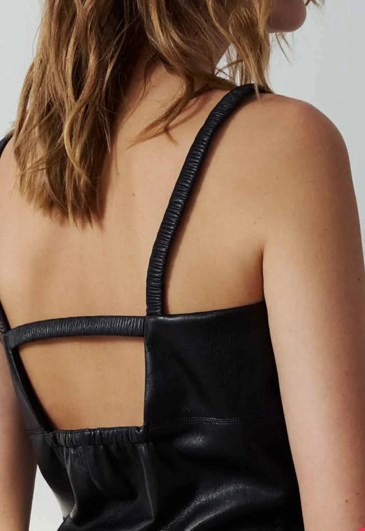 Melissa Nepton Elly Faux Leather Tank - Black