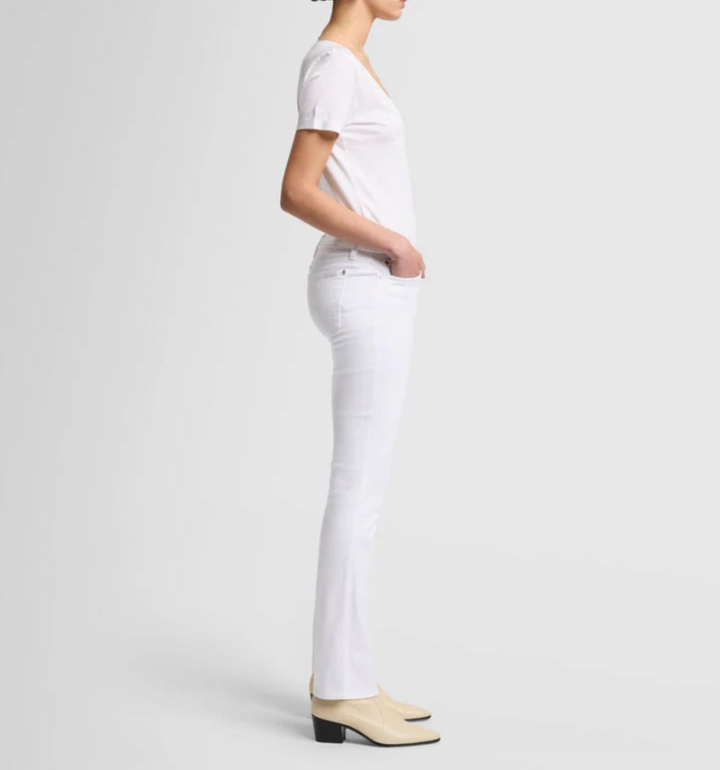 7 For All Mankind Slim Illusion Kimmie Straight - Luxe White