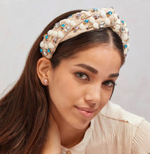 Lele Sadoughi Sea Jewel Marlene Pearl Shell Headband