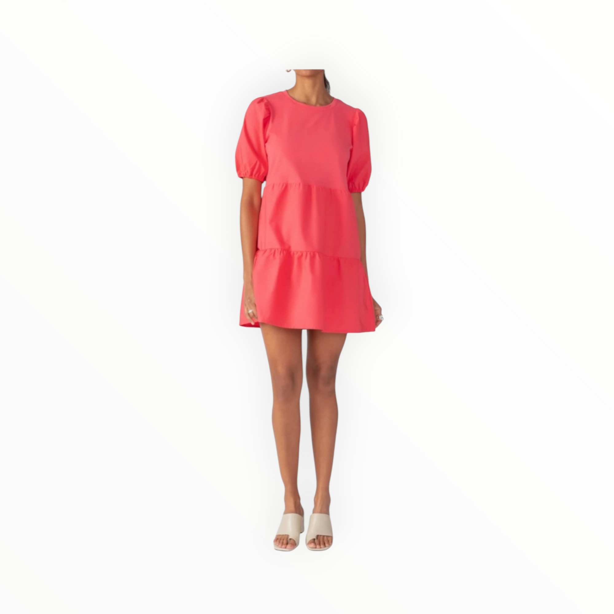 Sanctuary Poplin Mix Dress - Island Pink